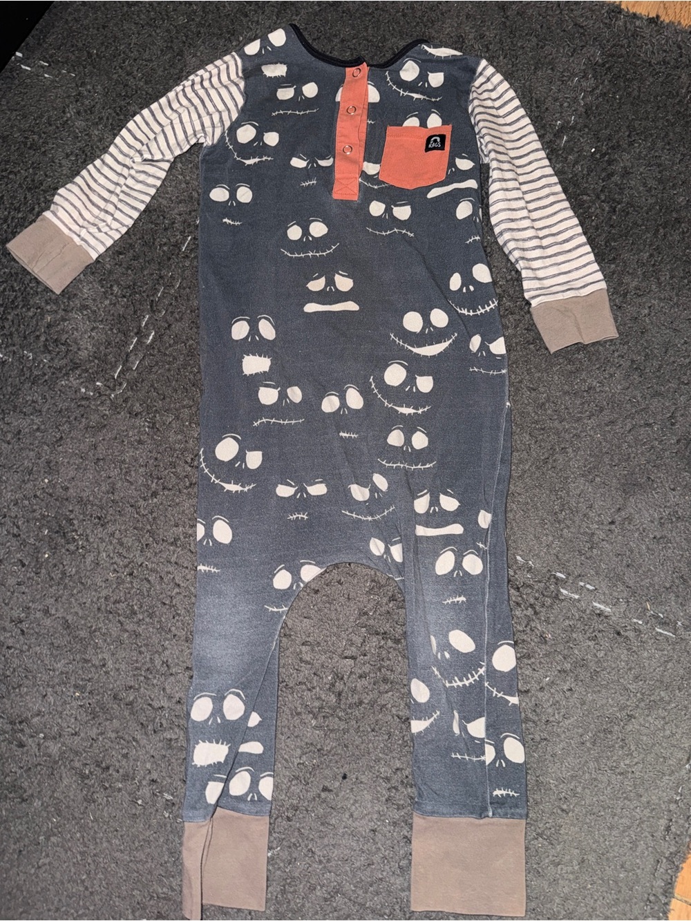Kids RAGS Jack Skellington jumpsuit onesie